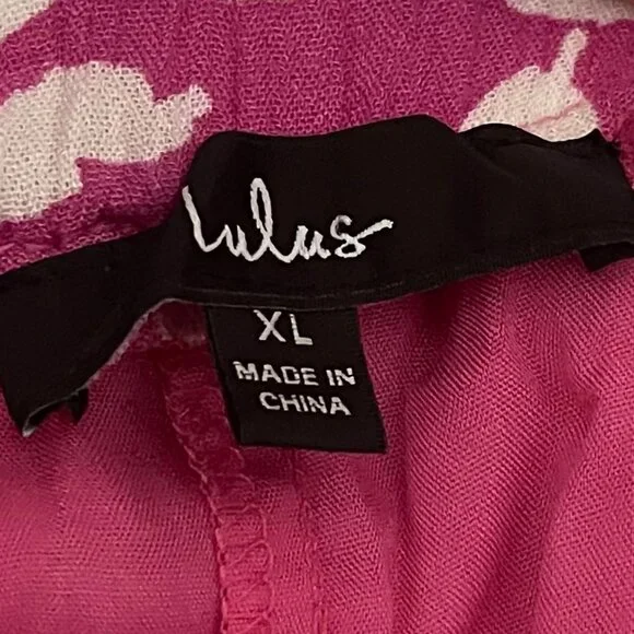 Lulu's XL Follow The Summer Pink Floral Halter Side Slit Midi Dress - Picture 8 of 10